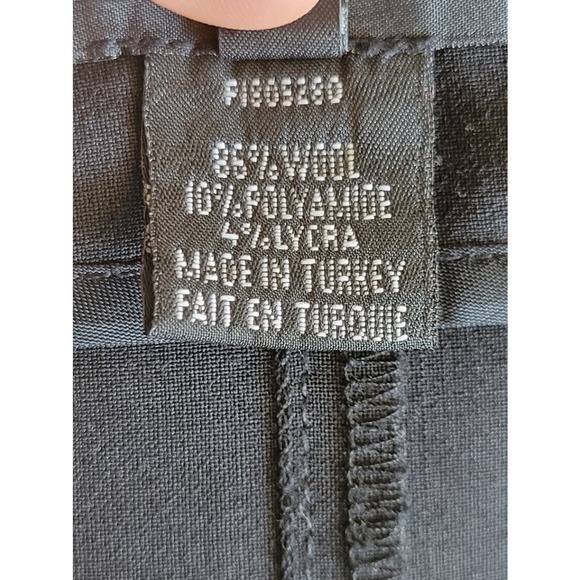 Club Monaco Wool Blend Fit And Flare Knee Length Skirt Size 6 Black - Picture 8 of 8